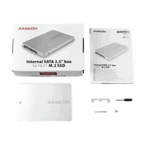 AXAGON RSS-M2SD enclosure for M.2 SATA SSDs up to 2280 - Aluminium, silver - Image 11