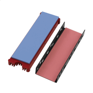 AXAGON CLR-M2 passive M.2 SSD heatsink - 2280, aluminium, raudonos spalvos - Image 6