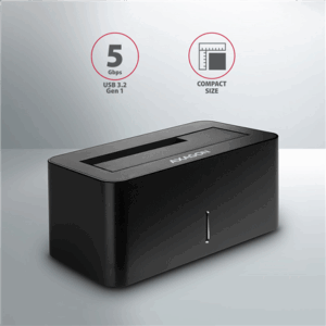 AXAGON ADSA-SN Dockingstation, USB 3.0, 1x 2,5"/3,5" SSD/HDD, SATA 6 - juodos spalvos - Image 4