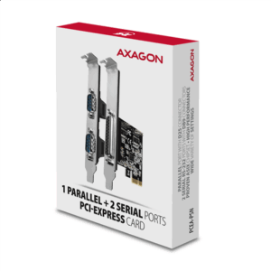 AXAGON PCEA-PSN PCIe-Adapter mit 1x Parallel- + 2x Seriell-Ports - ASIX AX99100 chipset - Image 7