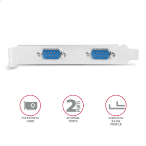 AXAGON PCEA-S2N PCIe-Adapter mit 2x Seriell-Ports - ASIX AX99100 chipset - Image 5