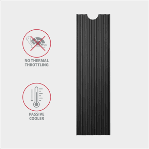 AXAGON CLR-M2L3 passive M.2 SSD heatsink - 2280, 3 mm height, aluminium, juodos spalvos - Image 7