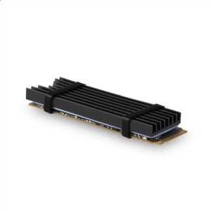 AXAGON CLR-M2L6 passive M.2 SSD heatsink - 2280, 6 mm height, aluminium, juodos spalvos - Image 4