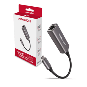 AXAGON ADE-TRC Gigabit Ethernet 10/100/1000 Adapter - USB 3.1 Typ C, Titanium Grey - Image 8
