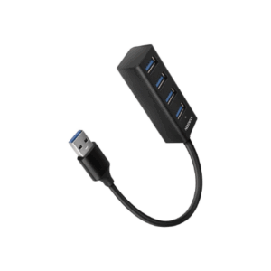 AXAGON HUE-M1A Superspeed USB-A Mini Hub, 4x USB 3.0 - 20cm, juodos spalvos - Image 5