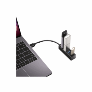 AXAGON HUE-M1A Superspeed USB-A Mini Hub, 4x USB 3.0 - 20cm, juodos spalvos - Image 7