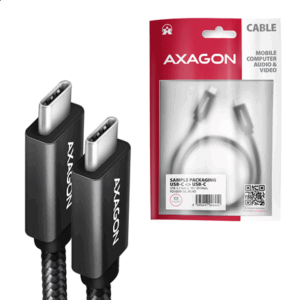 AXAGON BUCM32-CM10AB Cable, USB-C 3.2 Gen 2 to USB-C 3.2 Gen 2, black - 1m - Image 10