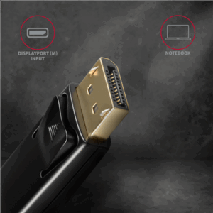 AXAGON RVD-HI14C2 DisplayPort to HDMI adapter cable, 4K/30 Hz, 180 cm long - black - Image 6