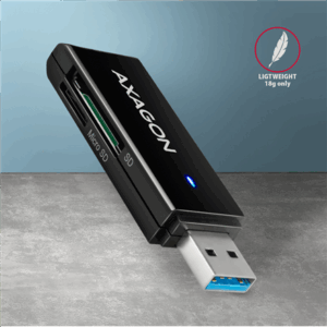 AXAGON CRE-S2N Card reader USB-A 3.2 Gen 1, SD, microSD - black - Image 7