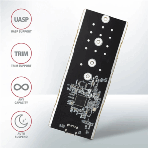 AXAGON EEM2-GTR external enclosure for M.2 SSDs USB-C 3.2 Gen 2, black - Image 6