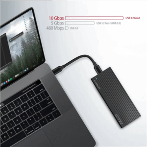 AXAGON EEM2-GTR external enclosure for M.2 SSDs USB-C 3.2 Gen 2, black - Image 7