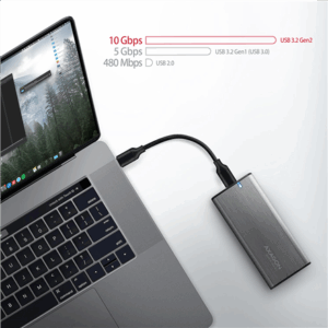 AXAGON EEM2-SG2 RAW BOX external enclosure for M.2 SSDs USB-C 3.2 Gen 2 - silver - Image 9