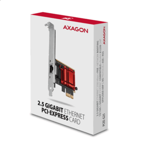 AXAGON PCEE-G25 PCIe-Adapter 2,5 Gigabit Ethernet, Realtek 8125 - RJ45 - Image 8
