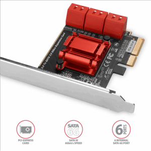 AXAGON PCES-SA6 PCIe Controller 6x internal SATA 6G port, LP - Image 4