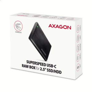AXAGON EE25-A6C USB-C 3.2 - SATA 6G 2.5" externes Festplattengehäuse - juodos spalvos - Image 11