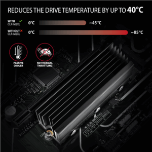 AXAGON CLR-M2XL passive - M.2 SSD, 2280 - Aluminium heat spreader with cooling fins - Image 6