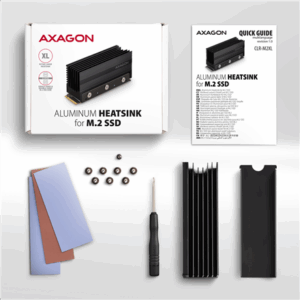 AXAGON CLR-M2XL passive - M.2 SSD, 2280 - Aluminium heat spreader with cooling fins - Image 7