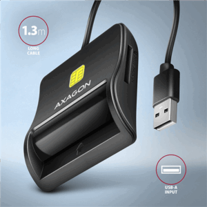 AXAGON CRE-SM3SD USB Smart Card & SD/microSD/SIM Card FlatReader - Image 7
