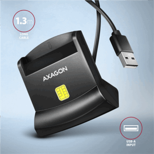AXAGON CRE-SM4N USB Smart Card StandReader - Image 5