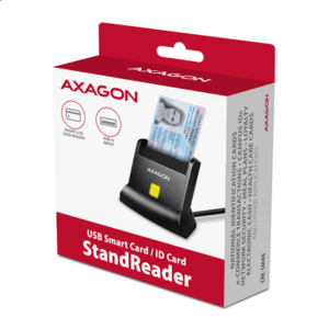 AXAGON CRE-SM4N USB Smart Card StandReader - Image 8