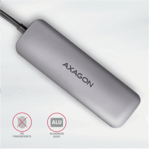 AXAGON HMC-HCR3A USB-Hub, 3x USB-A + HDMI + SD/microSD, USB-C 3.2 Gen 1, 20 cm USB-C-kabelis - Image 5