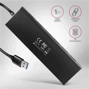 AXAGON HUE-F7A USB-Hub, 7x USB 3.2 Gen 1, externe Stromversorgung - 1m - Image 8