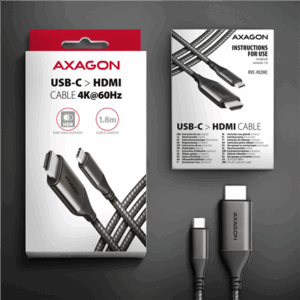 AXAGON RVC-HI2MC USB-C to HDMI 2.0 Adapter, 4K/60Hz, Aluminium - 1.8 m - Image 11