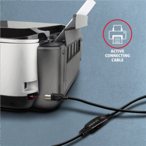 AXAGON ADR-210B active USB 2.0 connection cable, USB-A to USB-B - 10m - Image 7