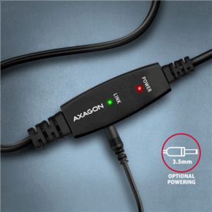 AXAGON ADR-215B active USB 2.0 connection cable, USB-A to USB-B - 15m - Image 8