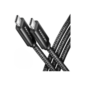 AXAGON BUCM2-CM15AB Charging cable USB-C to USB-C 2.0, 1.5 m, PD 240 W 5 A, ALU - Black - Image 9