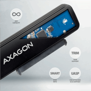 AXAGON ADSA-FP2C USB-C 3.2 Gen1 - SATA 6G 2.5" HDD/SSD FASTPort2 Adapter - Image 7
