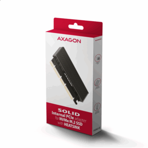 AXAGON PCEM2-XS PCI-E 3.0 16x - M.2 SSD NVMe, 80 mm SSD - low profile - Image 9