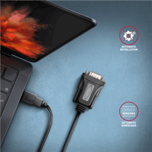 AXAGON ADS-1PQN Adapter Cable, RS-232 COM Port to USB 2.0 - FT232RL Chip - Image 6