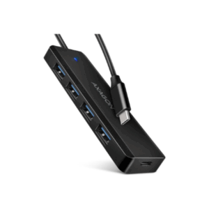 AXAGON HUE-C1C Superspeed USB-C Travel Hub, 4x USB 3.0 - 20cm, juodos spalvos - Image 10