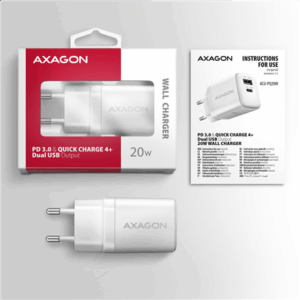 AXAGON ACU-PQ20W wall charger QC3.0/AFC/FCP + PD type-C, 20 W - white - Image 11