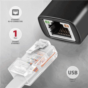 AXAGON ADE-AR USB-A 3.2 Gen 1 - Gigabit Ethernet 10/100/1000 Adapter - Image 4