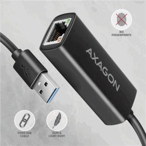 AXAGON ADE-AR USB-A 3.2 Gen 1 - Gigabit Ethernet 10/100/1000 Adapter - Image 6