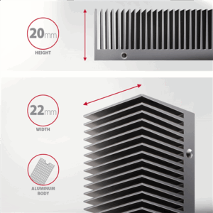 AXAGON CLR-M2XT M.2 SSD Passive Cooler, Aluminium - 2280 - Image 5