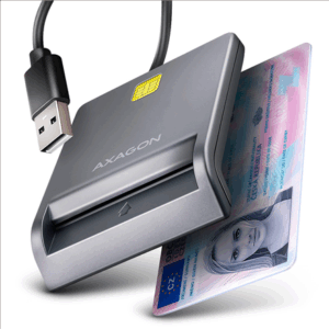 AXAGON CRE-SM3T USB Smart card FlatReader - Image 3