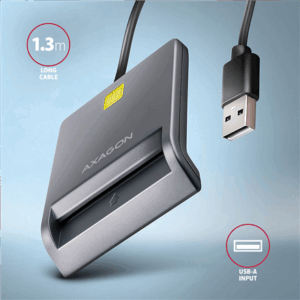 AXAGON CRE-SM3T USB Smart card FlatReader - Image 6