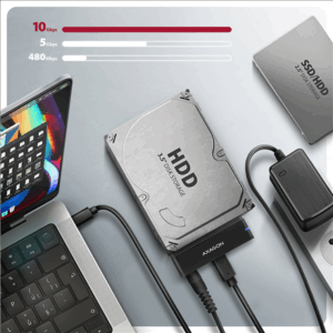 AXAGON ADSA-FPX FastPortX SATA to USB-C 3.1 Adapter - Black - Image 4