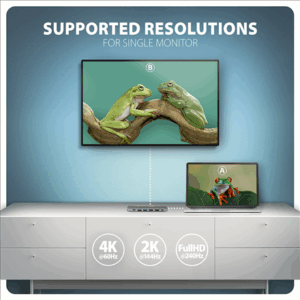 AXAGON HMC-7HX2 USB Hub, 2x USB-A, 1x USB-C, 2x HDMI 2.0, 1x RJ45, 100W PD – silver - Image 5