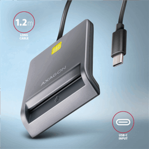 AXAGON CRE-SM3TC USB-C Card Reader - 1.2m Cable - Image 6
