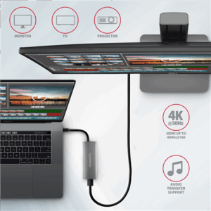 Axagon HMC-5G21 USB-C 10Gbps SPEEDSTER 5in1 hub - Image 4