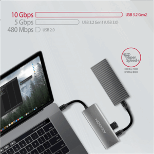 Axagon HMC-5G21 USB-C 10Gbps SPEEDSTER 5in1 hub - Image 6