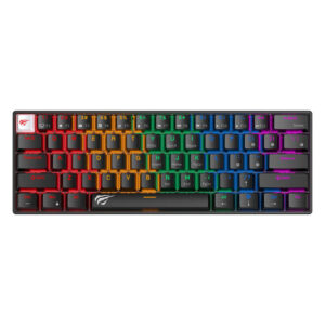 Havit KB903L laidinė žaidimų klaviatūra RGB juodos spalvos QWERTY - Image 1