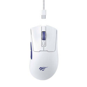 Havit MS966 RGB žaidimų pelė su laidu baltos spalvos - Image 1