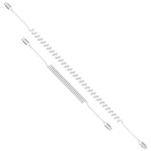 Kabelis 4smarts spiralinis USB-C į USB-C 100W baltos spalvos - Image 2