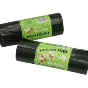 Šiukšlių maišai Plasta Strong, 100 l, 10 vnt., 35MK - Image 2