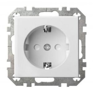 Kištukinis lizdas LIREGUS EPSILON, su įž., baltos spalvos - Image 1